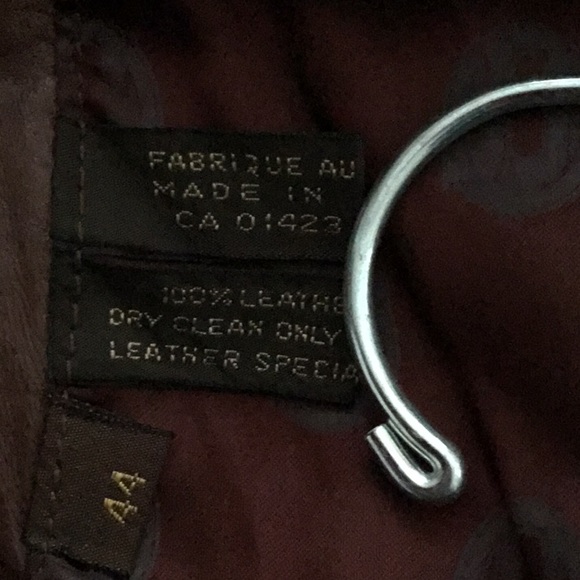 100% genuine Leather brown Jacket size L - Picture 5 of 8